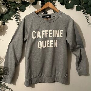 YOINS Gray Slogan Women's Sweater